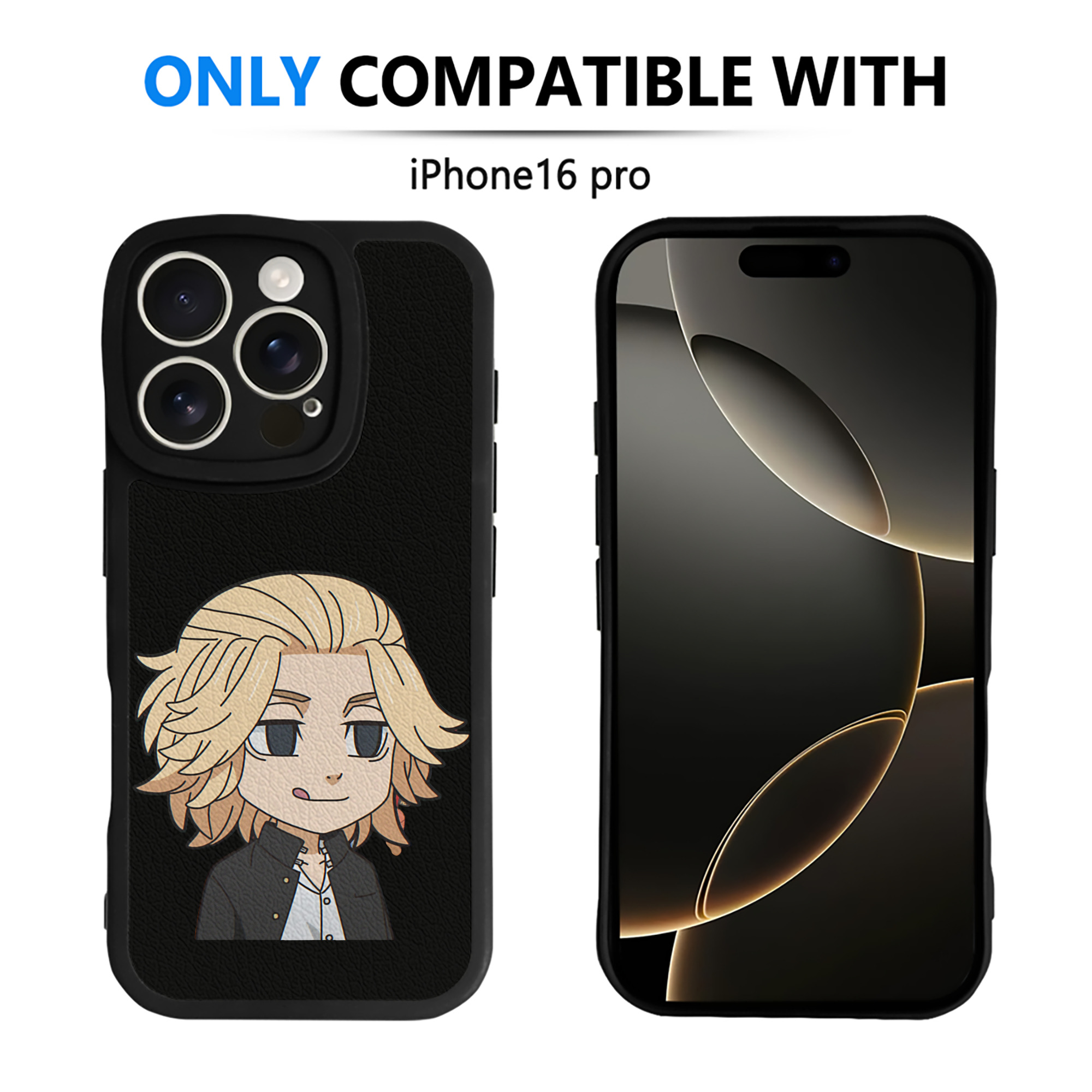 （画像用） 東京リベンジャーズ Tokyo Revengers 【iPhone 16シリーズ対応】シリコンスマホケース（レザー調） 材質：シリコン